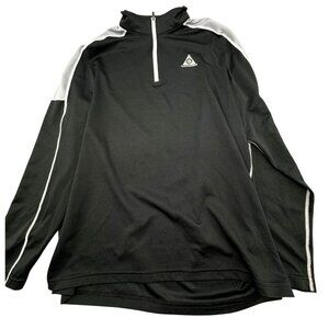 Under Armour Tahoe Donner Black 1/4 hook & loop Pullover Shirt L 2XL Polyester